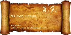 Multas Frida névjegykártya